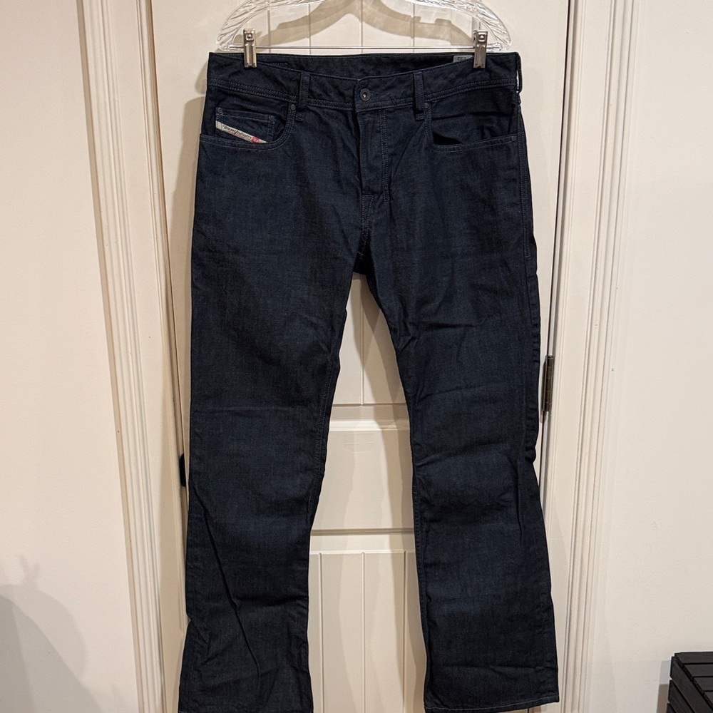 Diesel Industry Zatiny Bootcut Dark Blue Jeans - Picture 2 of 8
